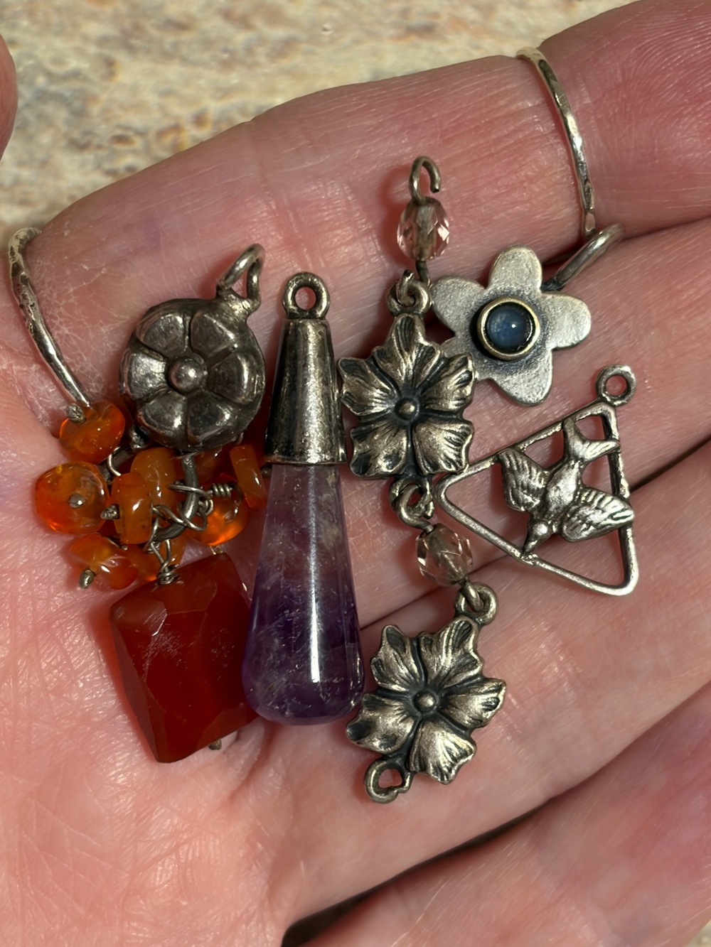 (5) Sterling Silver Charms/Pendants